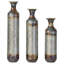 Vases et pots décoratifs 20,4 po et blanc avec or et métal blanc pour le salon, 20,4 po
