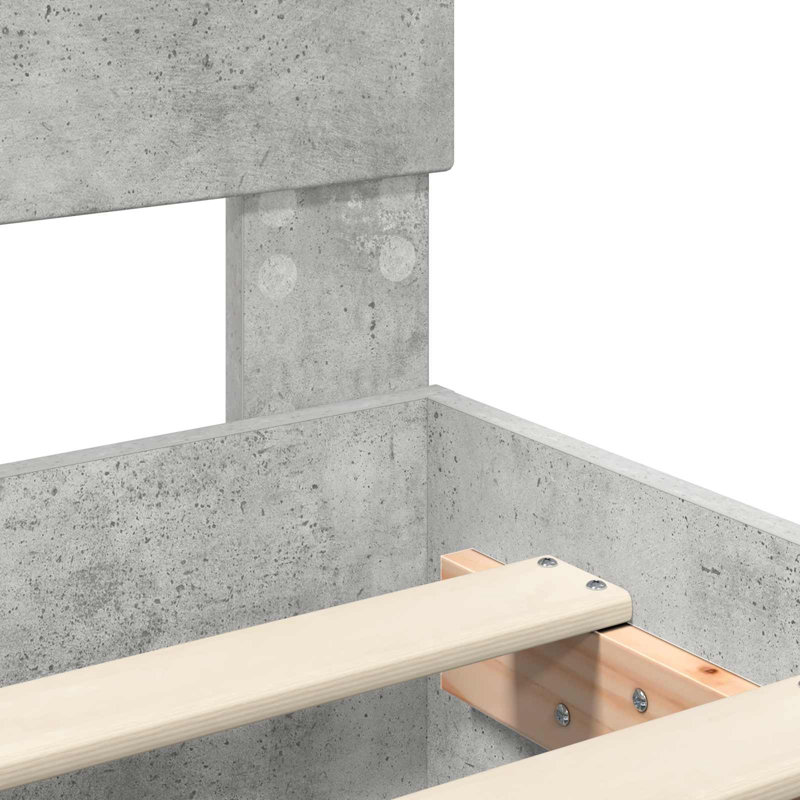 Bed, Concrete Grey