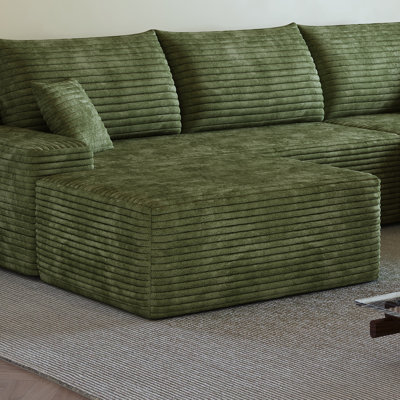 Y119-OTTOMAN-GREEN Repose-pieds vert