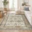 Tapis à motif floral lavable Fillender-106845972