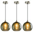 Bernard 3 - Light Single Globe Pendant Light Glass Pendant Lights Kitchen Island Lighting