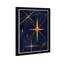 «Astronomie and Space Midcentury Stars» - Reproduction d'art graphique sur papier encadré