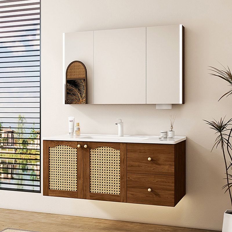 Armoire de salle de bain rétro élégante