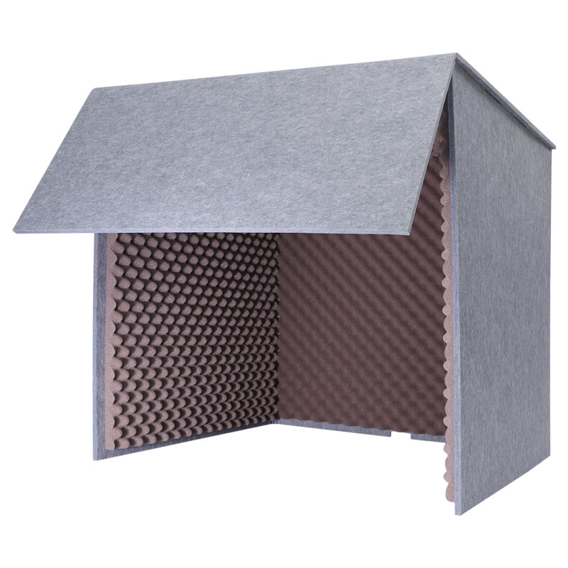 Panneau d'insonorisation de bureau avec panneau isolant et isolant, Mauve