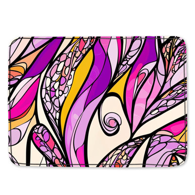 Tapis de bain abstrait