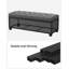 Banc de rangement avec repose-pieds en acier