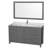 Sheffield 60" Freestanding Single Bathroom Vanity with Marble Top with 58" Mirror-97648028-115621758