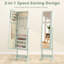 Armoire à bijoux avec miroir pleine grandeur et miroir de maquillage intérieur-243511119