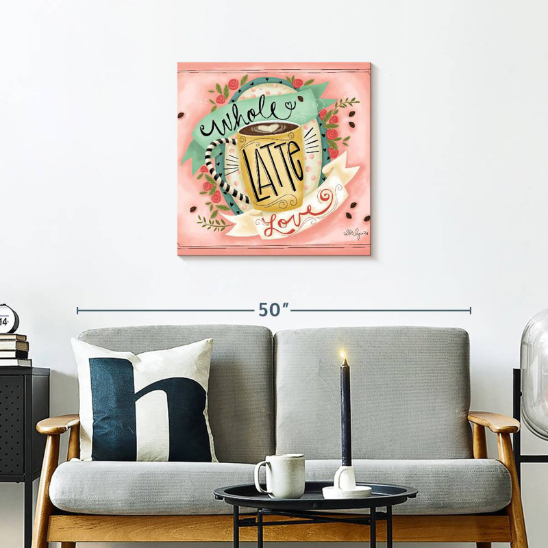 Whole Latte Love, 24" H x 24" W