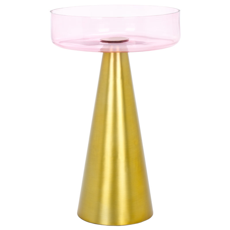 Hoboken Glass Top End Table