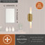 Luminaire de salle de bain intégré à DEL 2 lumières Traviona-316647822