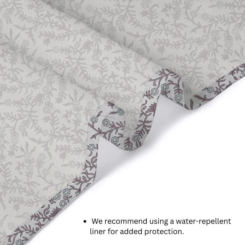  Rideau de salle de bain en lin Block Block | Fibre naturelle | Panneau de douche Boho Chic, Shehjan, mauve