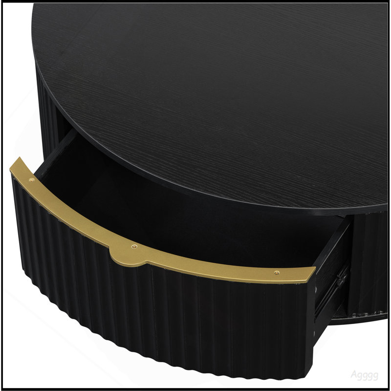 Table basse Farmhouse, Noir