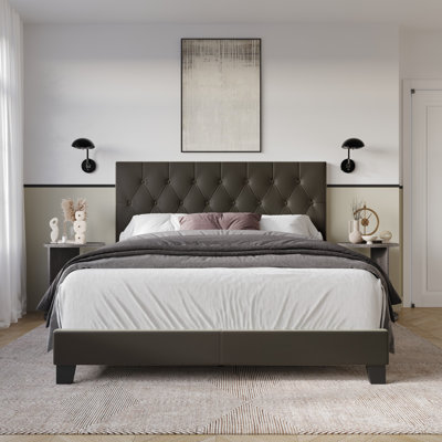 Omaha Tufted Upholstered Panel Bed