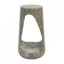 Table d'appoint d'extérieur, table de bout à conception creuse, tabouret de jardin pour patio, table d'appoint décorative pour terrasse de balcon sur la plage, béton léger, texture semblable au bois-647705662