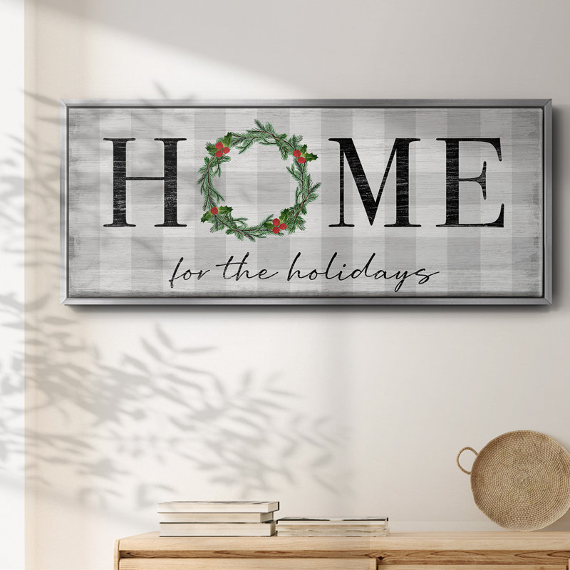 Home for the Holidays- Framed Canvas