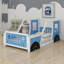 Classic Car-Shaped Platform Bed With Wheels