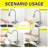 3-In-1 Kitchen Faucet With LED Temperature Display, High-Arc Pull-Down Sprayer, And Press-Type Glass Rinser-123818109