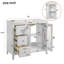 Meuble-lavabo simple avec lavabo en céramique et armoire de rangement en bois massif
