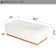 Rectangular Solid Wood Ottoman
