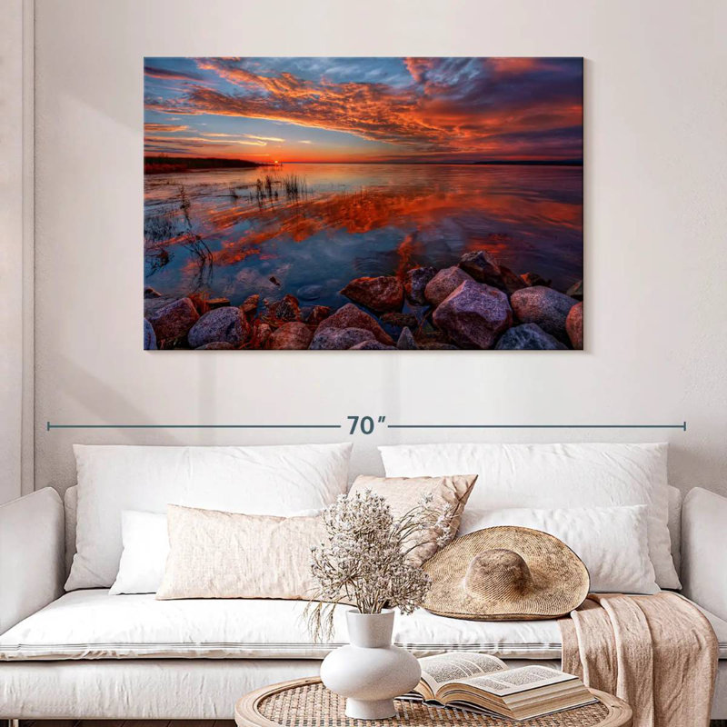 Alvord Rocky Shores Sunrise, H 32 po x l 48 po