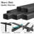 Twin Metal Platform Bed with Floral Style Headboard, Bed Frame with RGB LED Lights, Charging Station & Ample Storage Space, Easy Assembly, Black-1489262086-1489262087