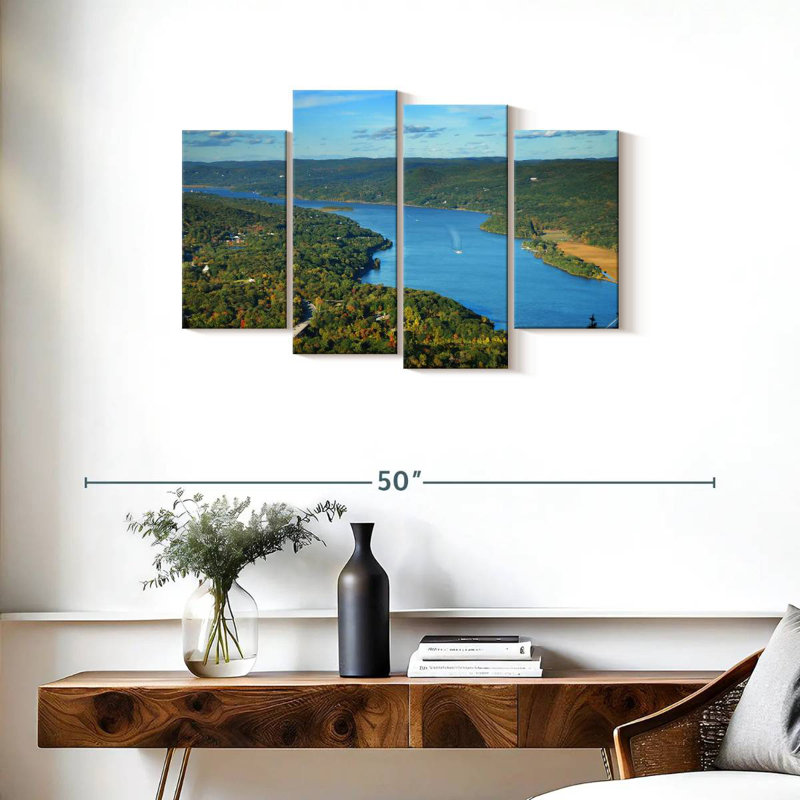 Alvord Hudson River d'en haut, H 22 po x l 36 po