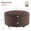 Repose-pieds rembourré avec rangement Winston Porter-451026764