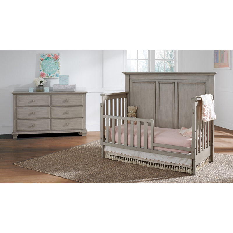 Stone Wash Solid Wood Universal Toddler Bed Guard Rail