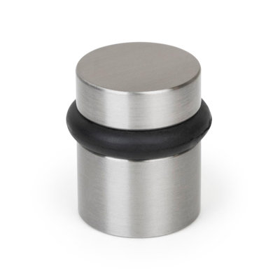 Butoir de porte à poignées Mega, protection murale à installation rapide, protecteurs muraux de boutons de porte, butoir de porte au sol avec quincaillerie de fixation incluse - nickel satiné - 1,5 po