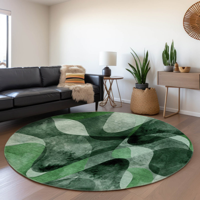 Tapis avec envers antidérapant Nofer, Rond 8 pi