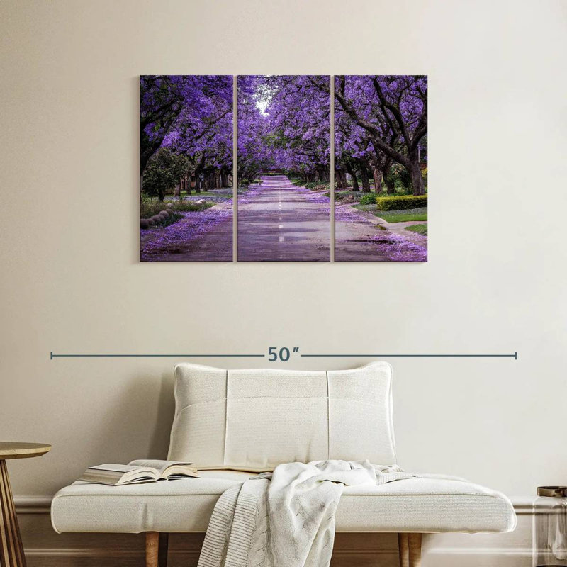 Sirci, rue Jacaranda en fleurs, H 24 po x l 38 po
