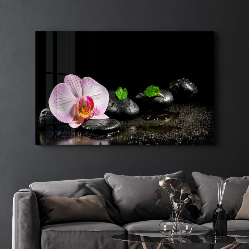 Lekeya Elegant Tempered Glass Wall Art Painting, 13.8 x 21.7 inches | 100% Tempered Glass, Thickness: 0.16 inches | UV Printed for Vibrant Colors | Perfect for Home Decor, Living Room, & Office Spaces