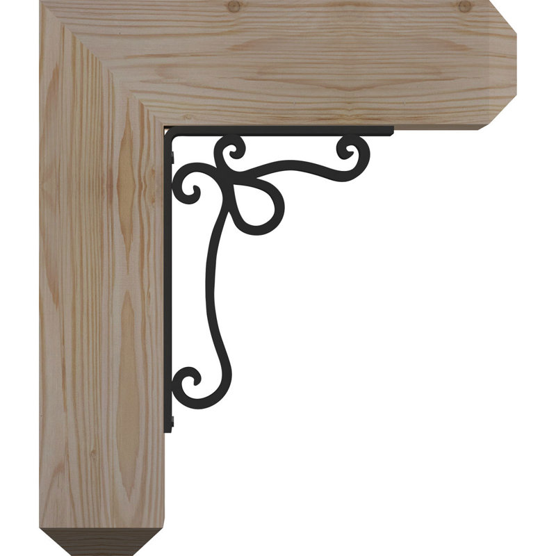 Support triple Ironcrest de 4 po d'épaisseur Orleans, H 14 po x P 11 1/2 po, Sapin de Douglas de l 3 1/2 po x T 2 po (lisse)