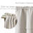 Linen Striped Valance for Windows Farmhouse Double Layered Valance for Kitchen Bathroom RV Rod Pocket-2096799197