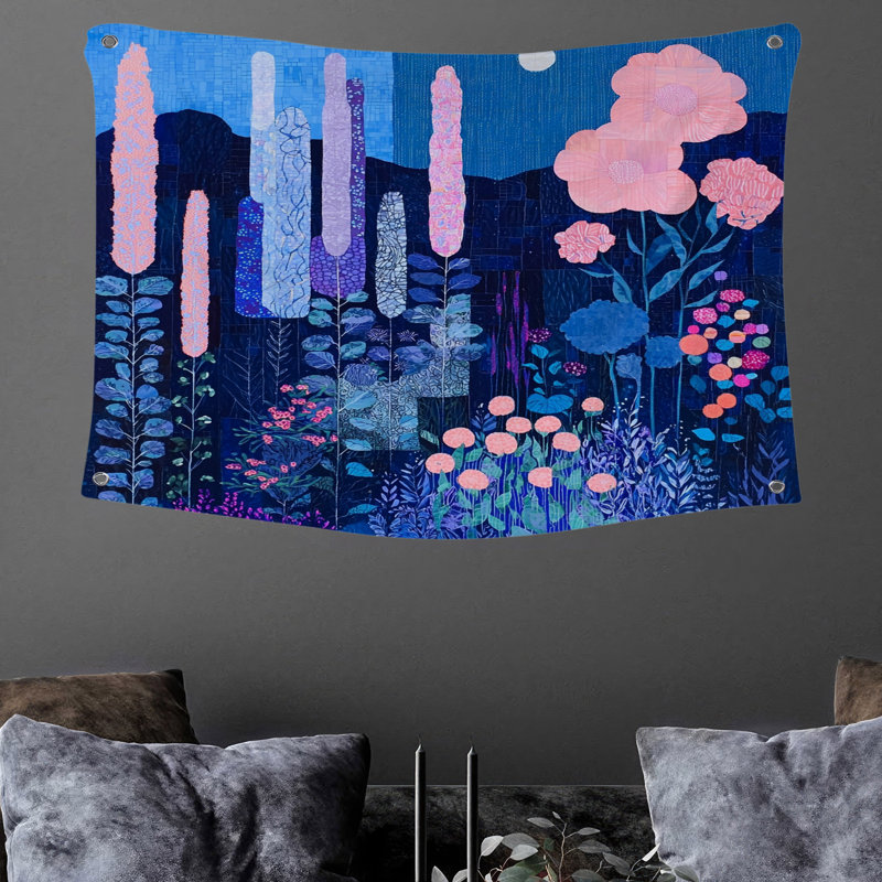 Tapisserie murale «Moonlit Garden», H 50 po x l 60 po