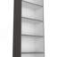 Bibliothèque à 4 tablettes Sutton avec tablettes de rangement modernes-120674802