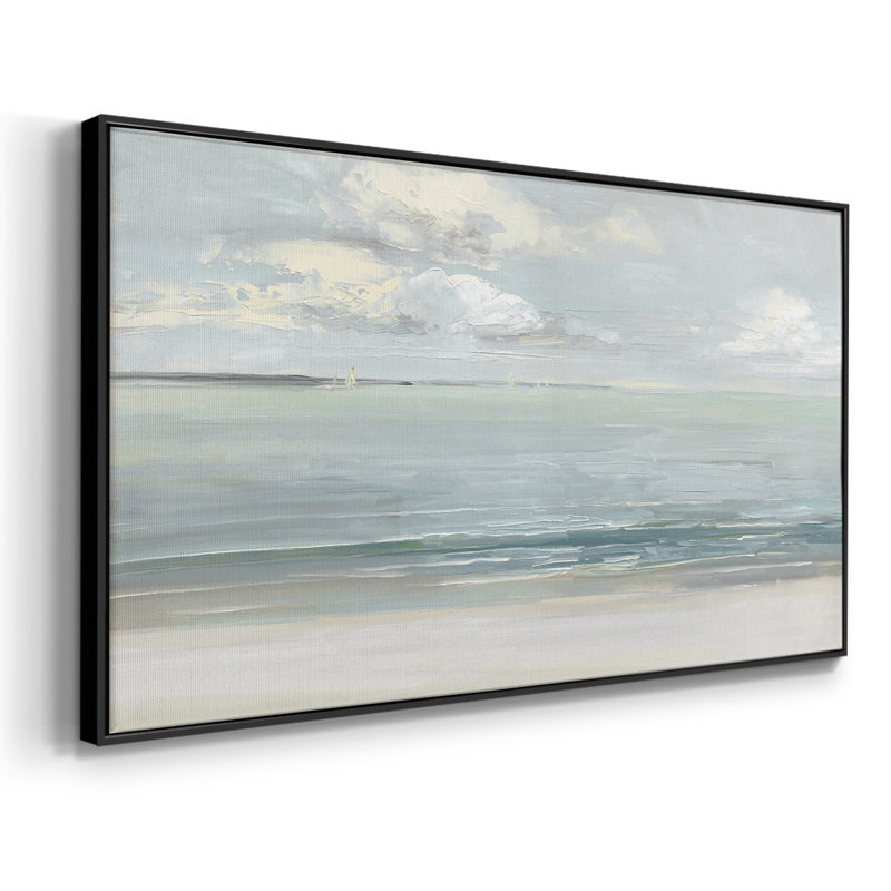 Serene Sound - Toile tendue avec châssis encadré - Prêt à accrocher, Noir, H 17 po x l 33 po