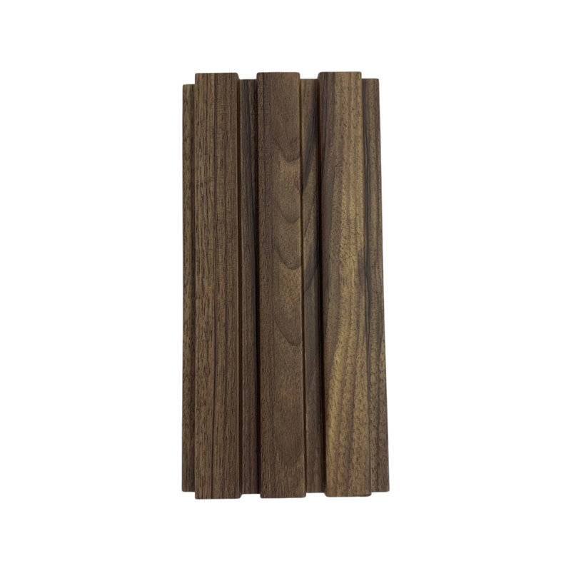 Panneau mural 3D 4,76 po x 110,24 po, Bois de Sienne doux au toucher