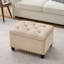 Repose-pieds rectangulaire avec rangement Dhiren-988260380
