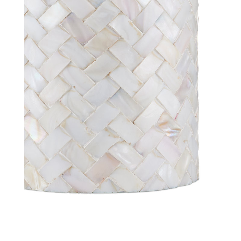 Meraki Table Lamp, Mother of Pearl, 27" H x 16" W x 16" D