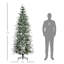 Arbre de Noël artificiel enneigé 7,5 pi