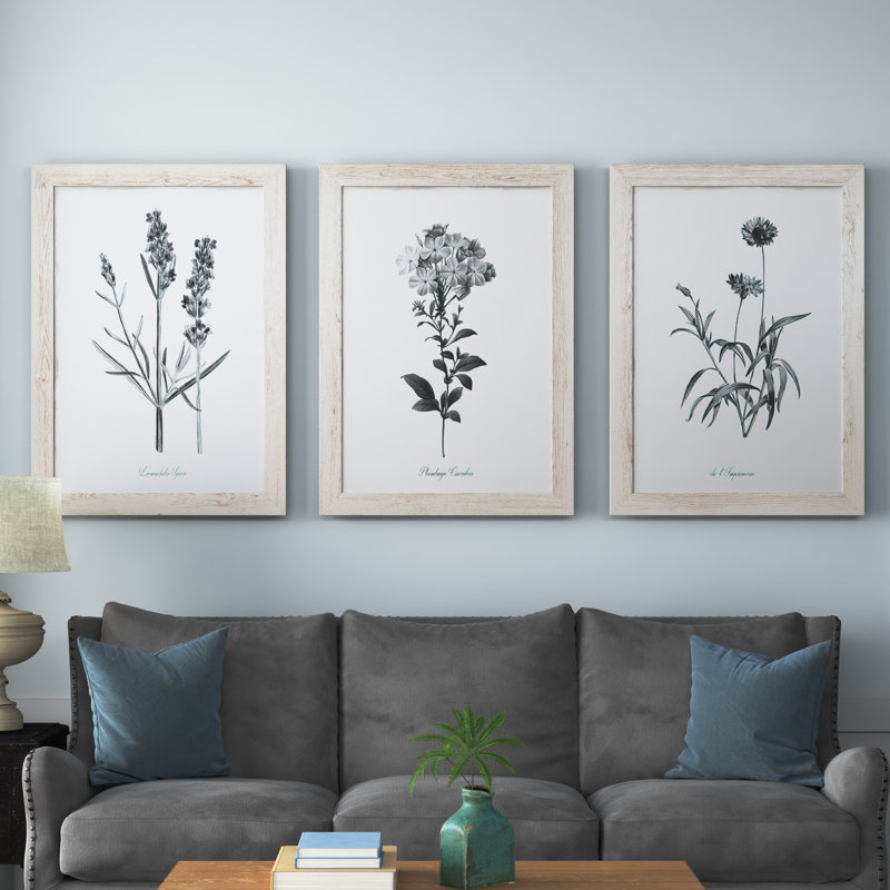 «Simply Imperial», ensemble de 3 impressions sur toile encadrées, Érable, H 31,5 po x l 43,5 po x P 1 po