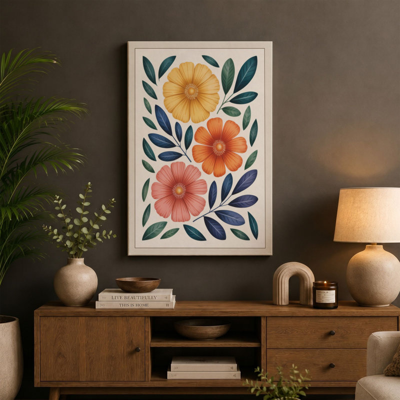 Print, 36x24 - 91.4 x 61.0 cm, Teal Border