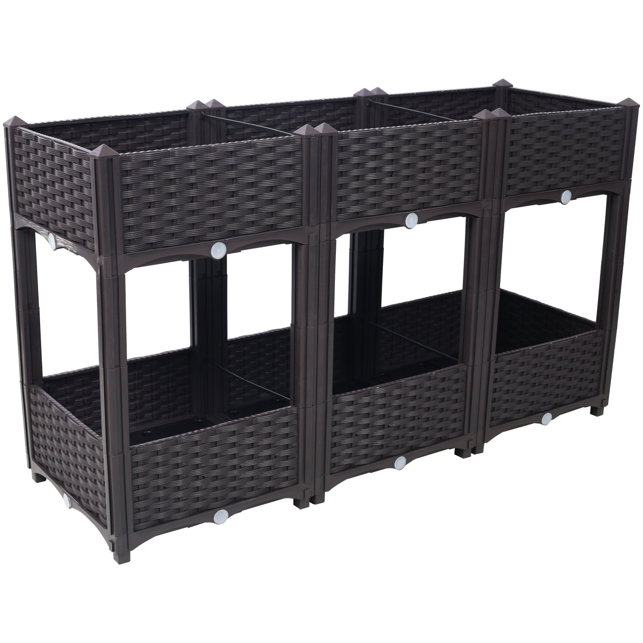 Arlmont & Co. Planter Raised Beds - Elevated Planter Garden Box With ...