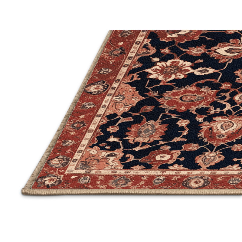Machine Washable Persian Brown Area Rug, Rectangle 2' x 3'