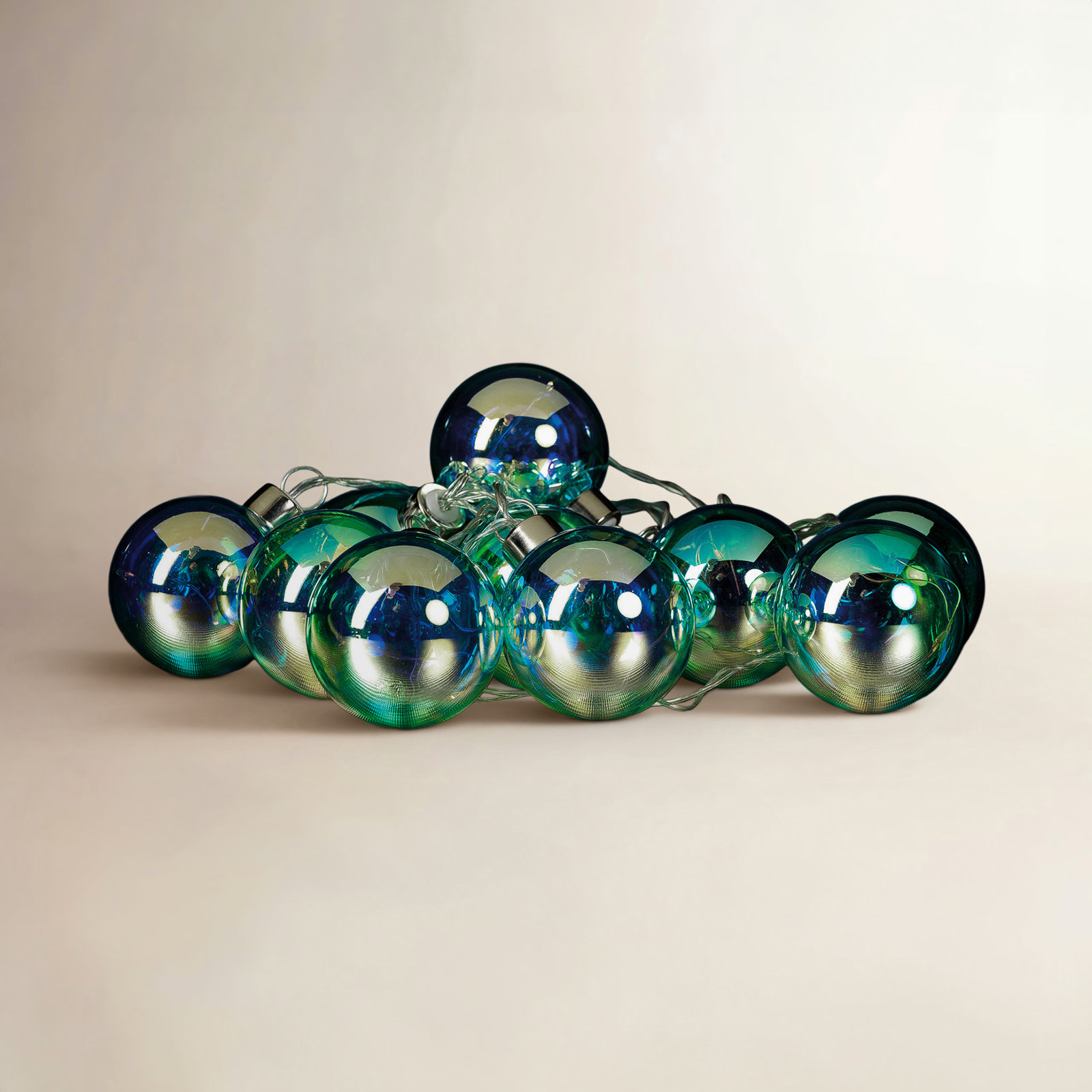 Spectrum 10-Light Battery LED String Lights, Blue