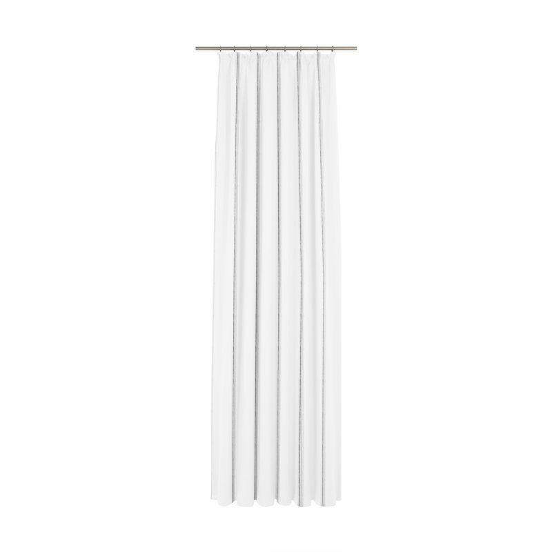Chloe Sheer Single Curtain Panel, 250cm Width x 125cm Drop, Grey/Brown/Blue