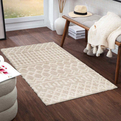 Geometric Shag Area Rug