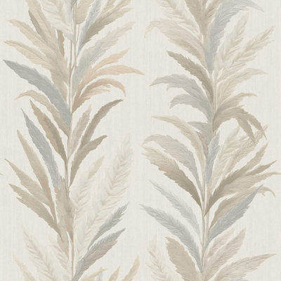 Ornamenta Collection Leaf Flourish Shimmer Finish Wallpaper Roll